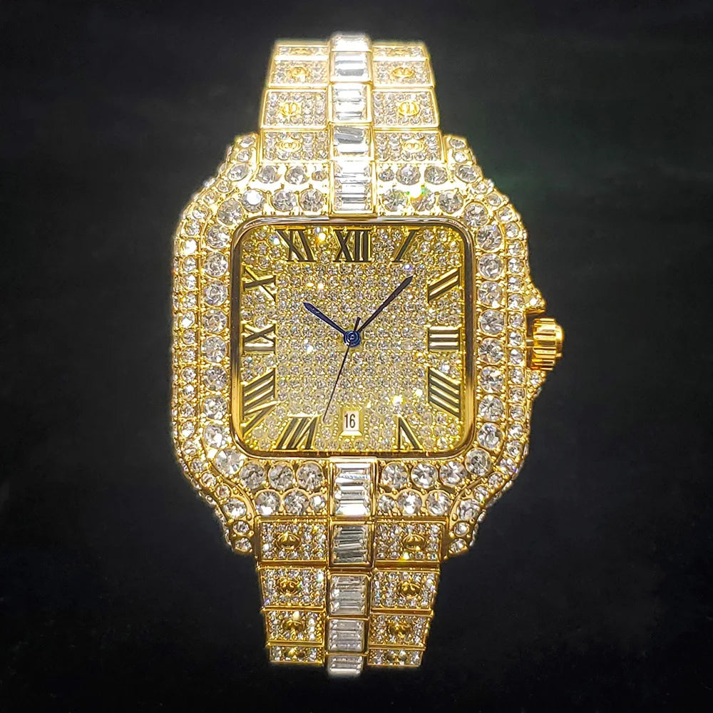 LUXVANE CLASSIC SQUARE WATCH ローマンダイヤル腕時計